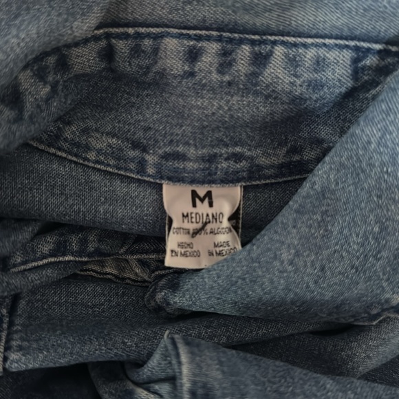 Vintage Looney Tunes Denim Shirt / Medium / 90s / Embroidered Logo - Picture 7 of 7